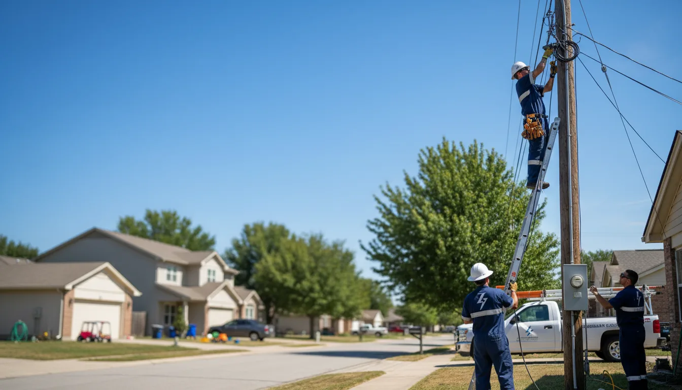 Residential electrician providing installation services in Venice, IL